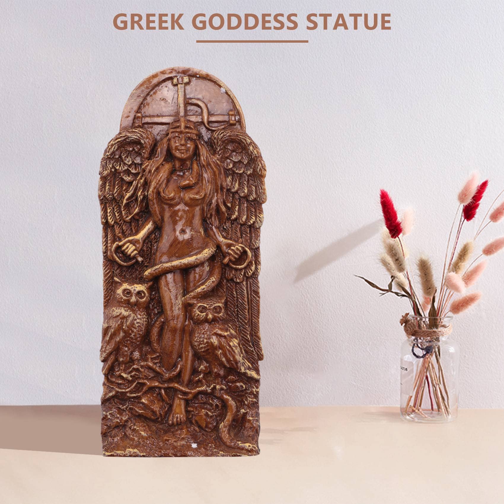 Amazon.co.jp: FIDRIO 古代ウィッカの女神像、祭壇の彫刻、異教の家の